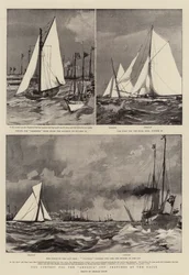 Der Wettbewerb um den America Cup, Skizzen bei den Rennen